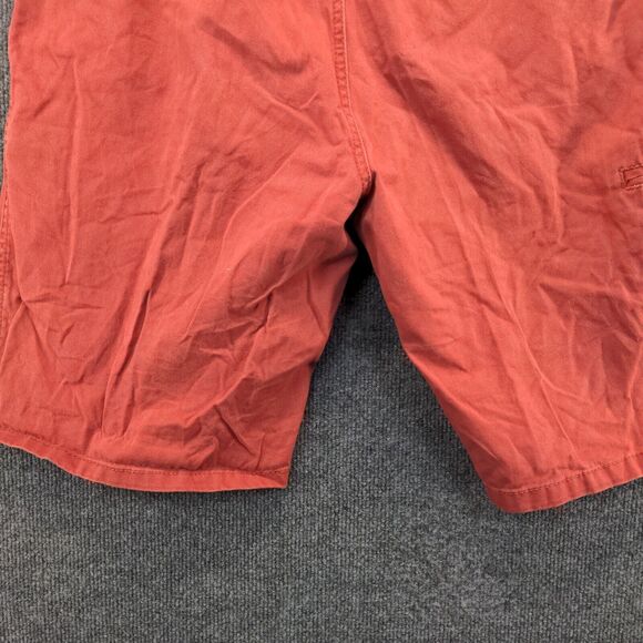 Iron Co Mens Chino Shorts Red Size 36 Slash Pockets Belt Loops - Picture 9 of 10